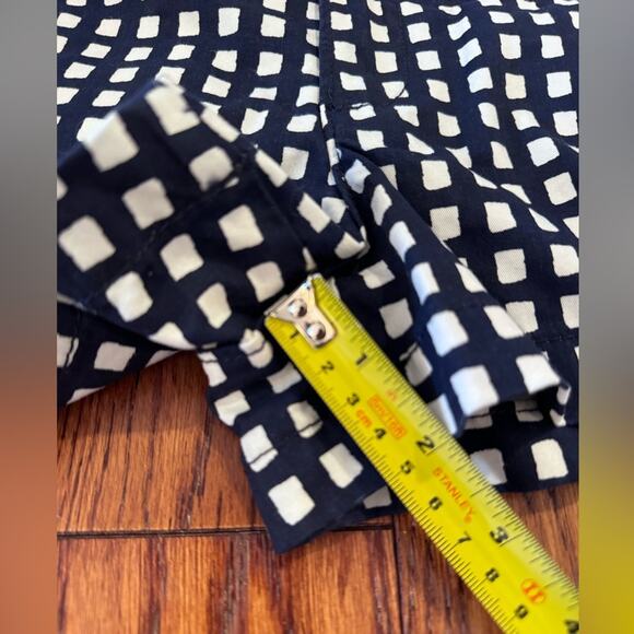 NWT New Red Camel Juniors 5 Navy White Geometric Shorts Double Button Closure - Picture 3 of 11